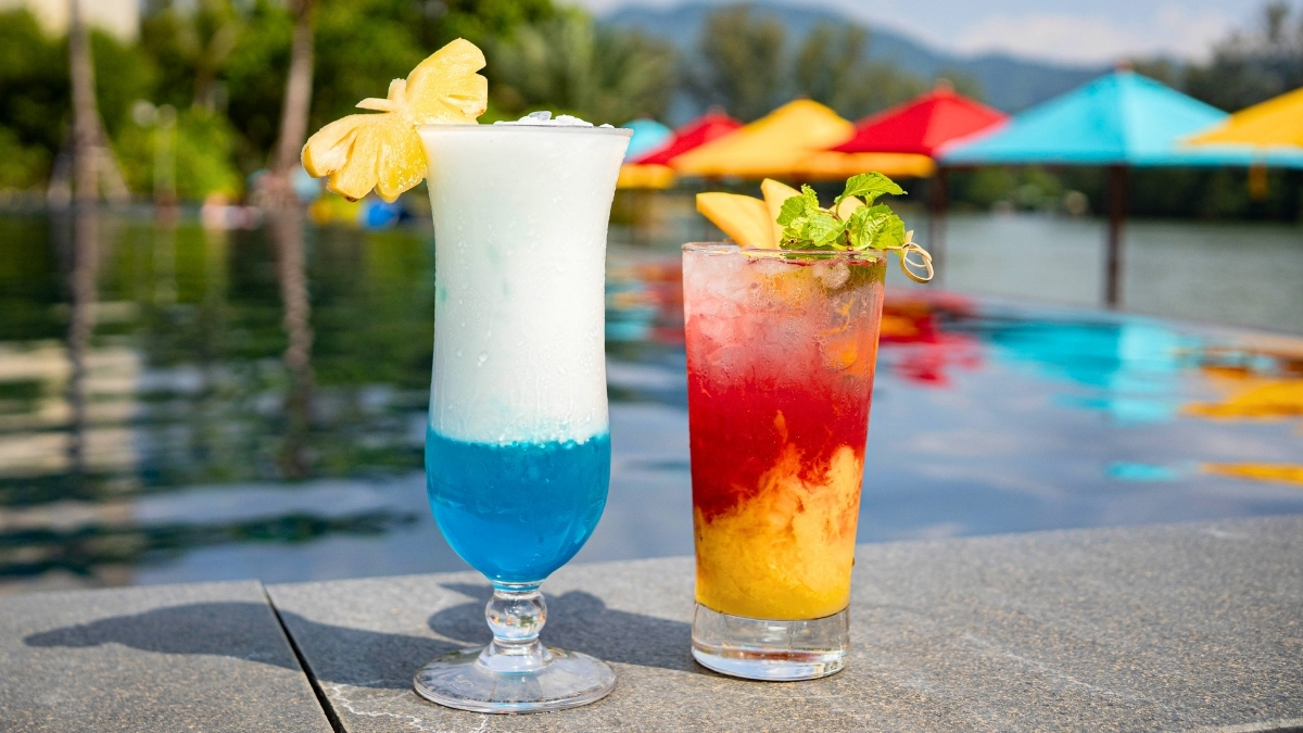 Sip into the month with Cassia’s Colorful Cocktails—Blue Lagoon Paradise or Sunset Breeze—fruity, vibrant and made to sip slow as island vibes take over.